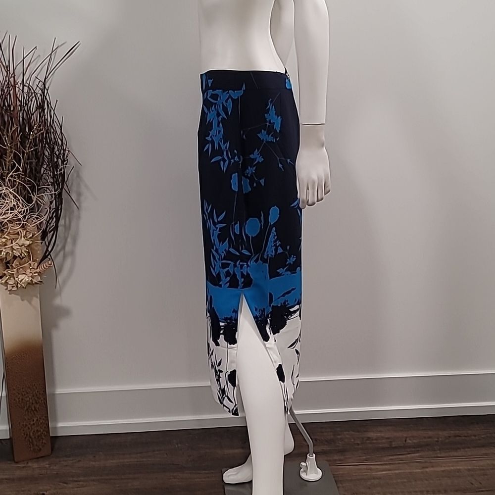 TED Baker Selaah bluebell side slit midi skirt in blue - Picture 7 of 12